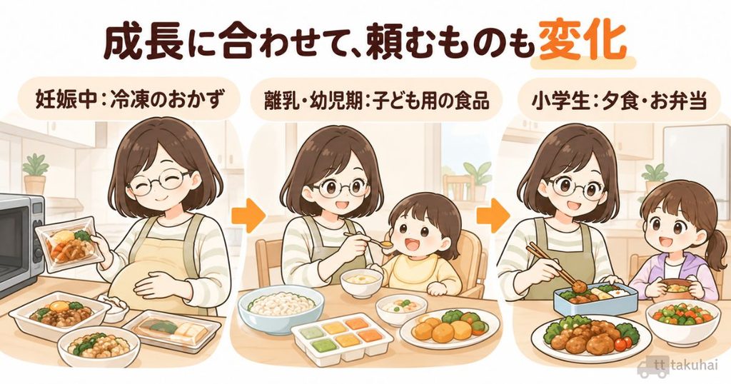 妊娠中~小学生まで成長にあわせて利用してきた図