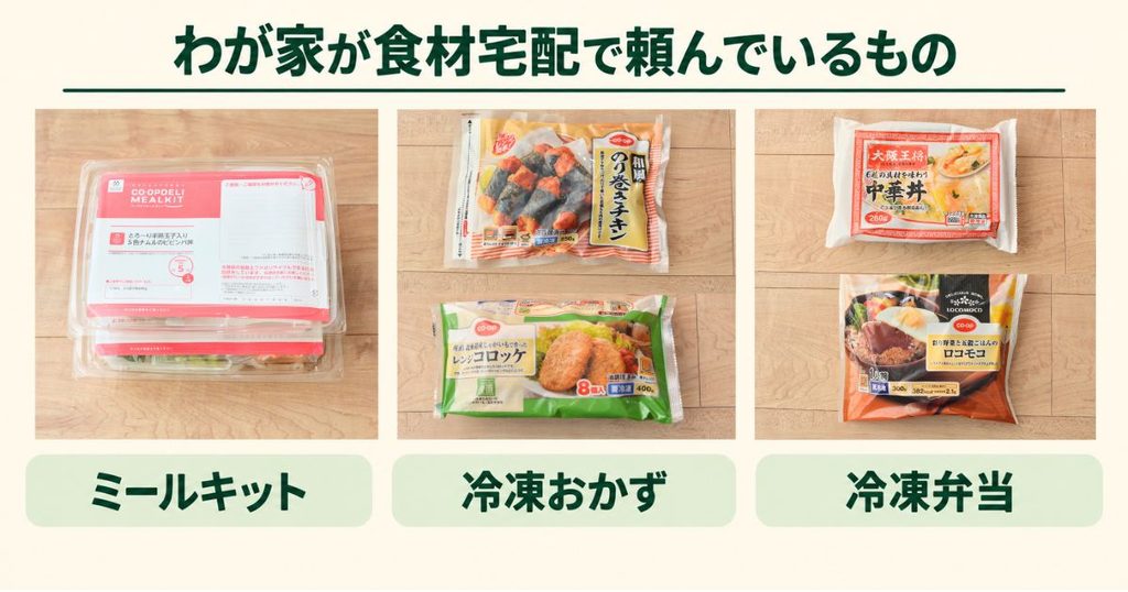 わが家が食材宅配で頼んでいるミールキット・冷凍おかず・冷凍弁当